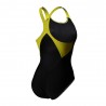 Arena Costume Intero Piscina Waves Breaking Nero Multi Donna