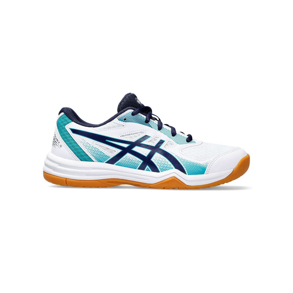 Image of Asics Scarpe Pallavolo Upcourt 5 Gs Bianco Blu Bambino EUR 33,5 / US 2