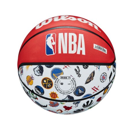 Wilson Palla Basket Nba All Team Rosso Bianco