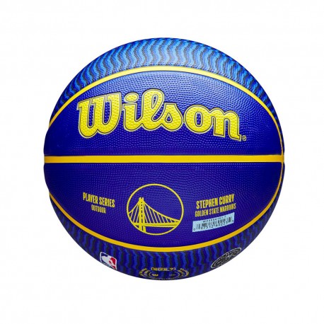 Wilson Palla Basket Nba Icon Outdoor Curry Blu Giallo