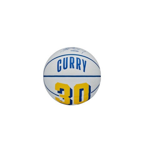 Wilson Mini Palla Da Basket Nba Icon Curry Blu Giallo