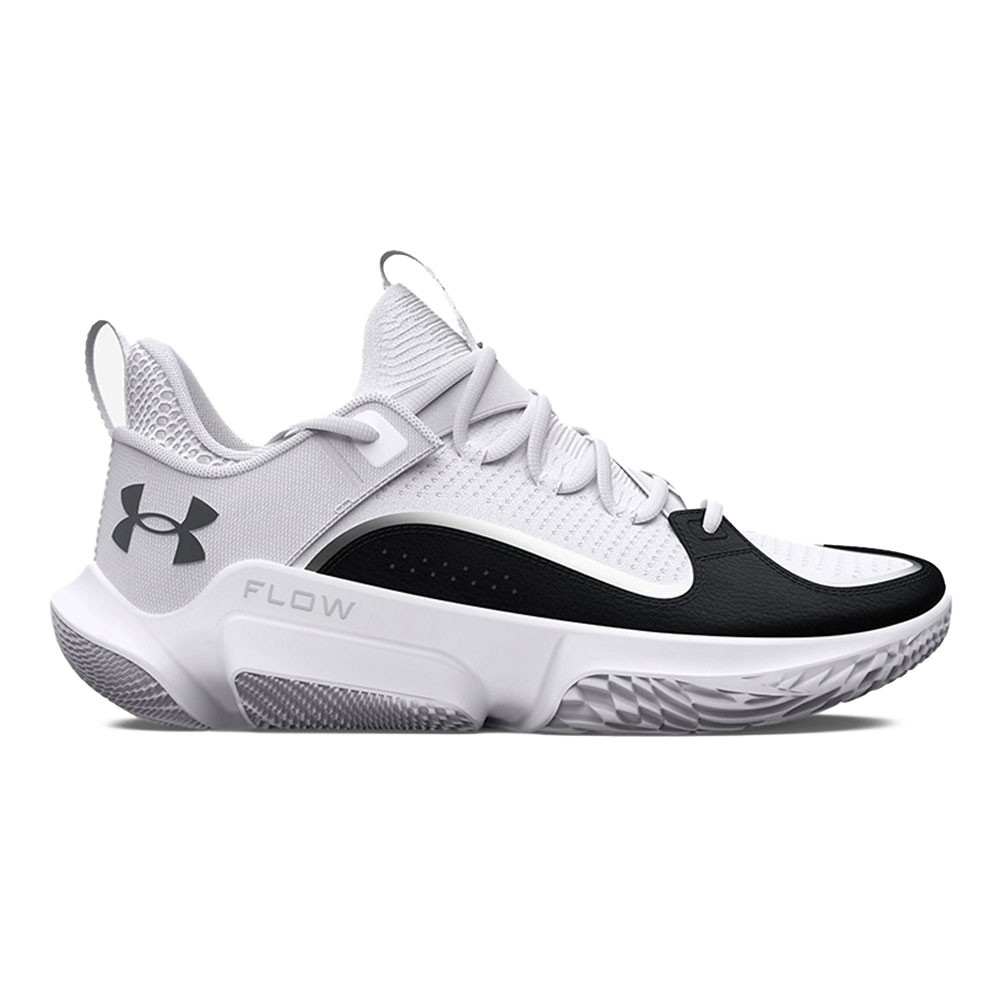 Under Armour Flow Futr X 3 Bianco Nero - Scarpe Basket Uomo EUR 45 / US 11