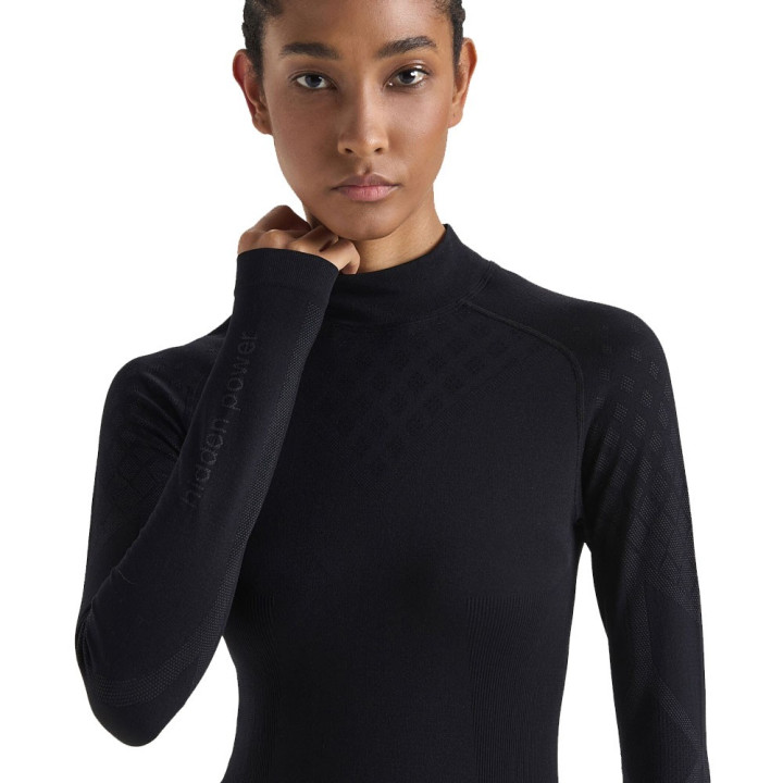 Diadora T-Shirt Running Ml Turtle Neck Act Hp Nero Donna