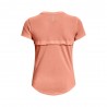 Under Armour T-Shirt Running Streaker Bubble Peach Bubble Peach Reflective Donna