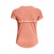 Under Armour T-Shirt Running Streaker Bubble Peach Bubble Peach Reflective Donna