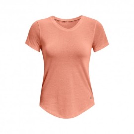 Under Armour T-Shirt Running Streaker Bubble Peach Bubble Peach Reflective Donna