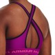 Under Armour Reggiseno Sportivo Crossback Med Supp Train Magenta Donna