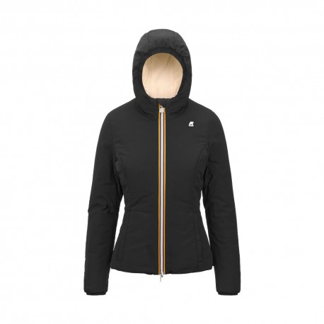 K-Way Giacca Lilly Revers Ovatta Nero Donna