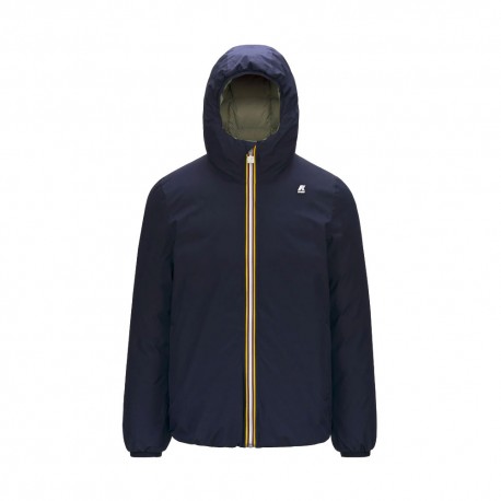 K-Way Giacca Piuma Revers Blu Uomo