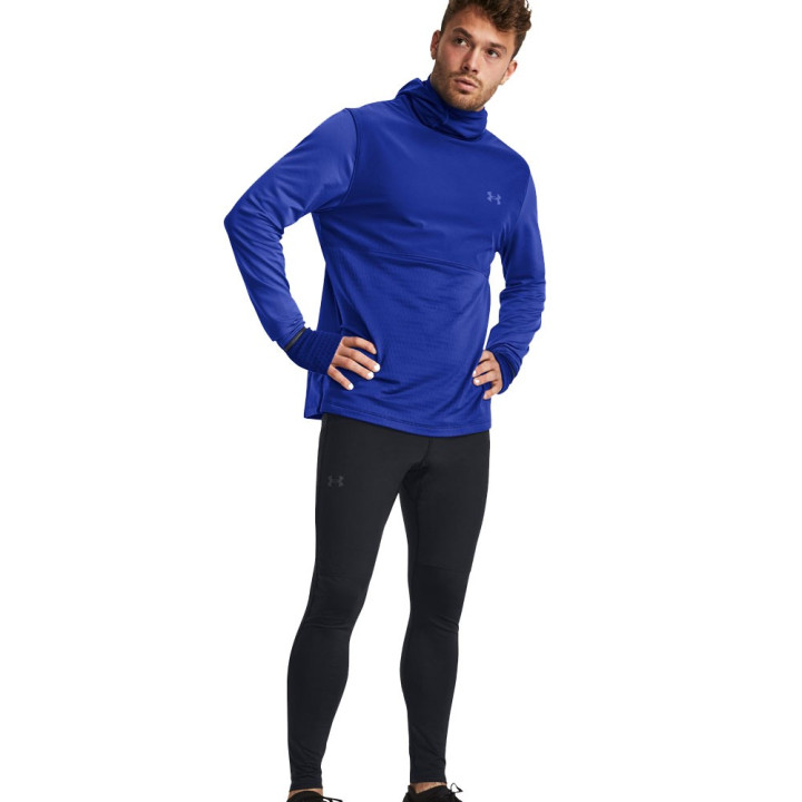 Under Armour Leggings Running Qualifier Elite Cold Nero Jet Gray Reflective Uomo