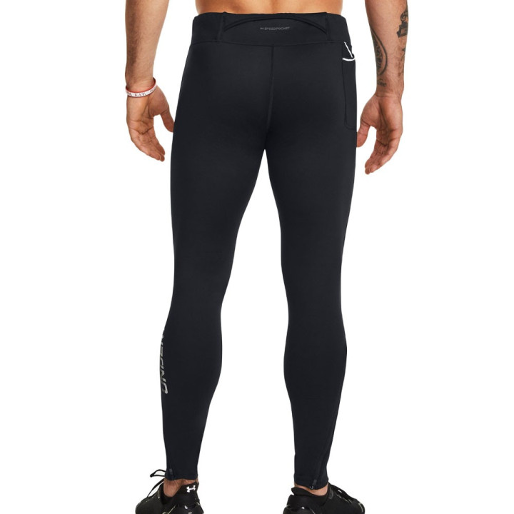 Under Armour Leggings Running Qualifier Elite Cold Nero Jet Gray Reflective Uomo