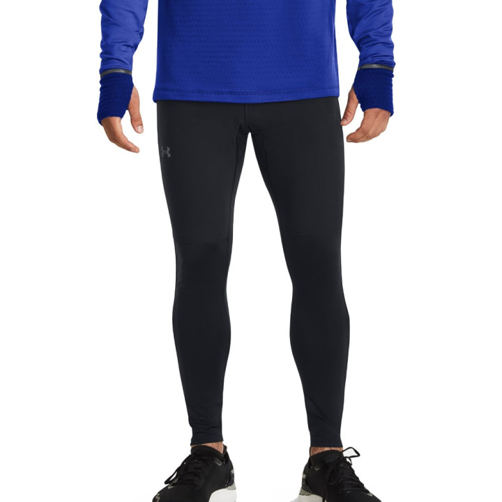 Under Armour Leggings Running Qualifier Elite Cold Nero Jet Gray Reflective Uomo