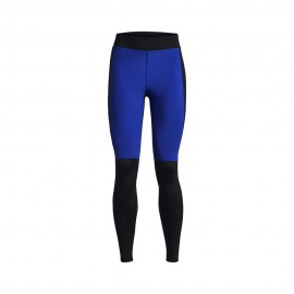 Under Armour Leggings Running Qualifier Cold Nero Team Blu Reflective Donna