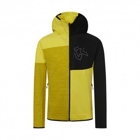 Felpa Trekking Maglia Lunga Zebra Rock Experience Tessuto