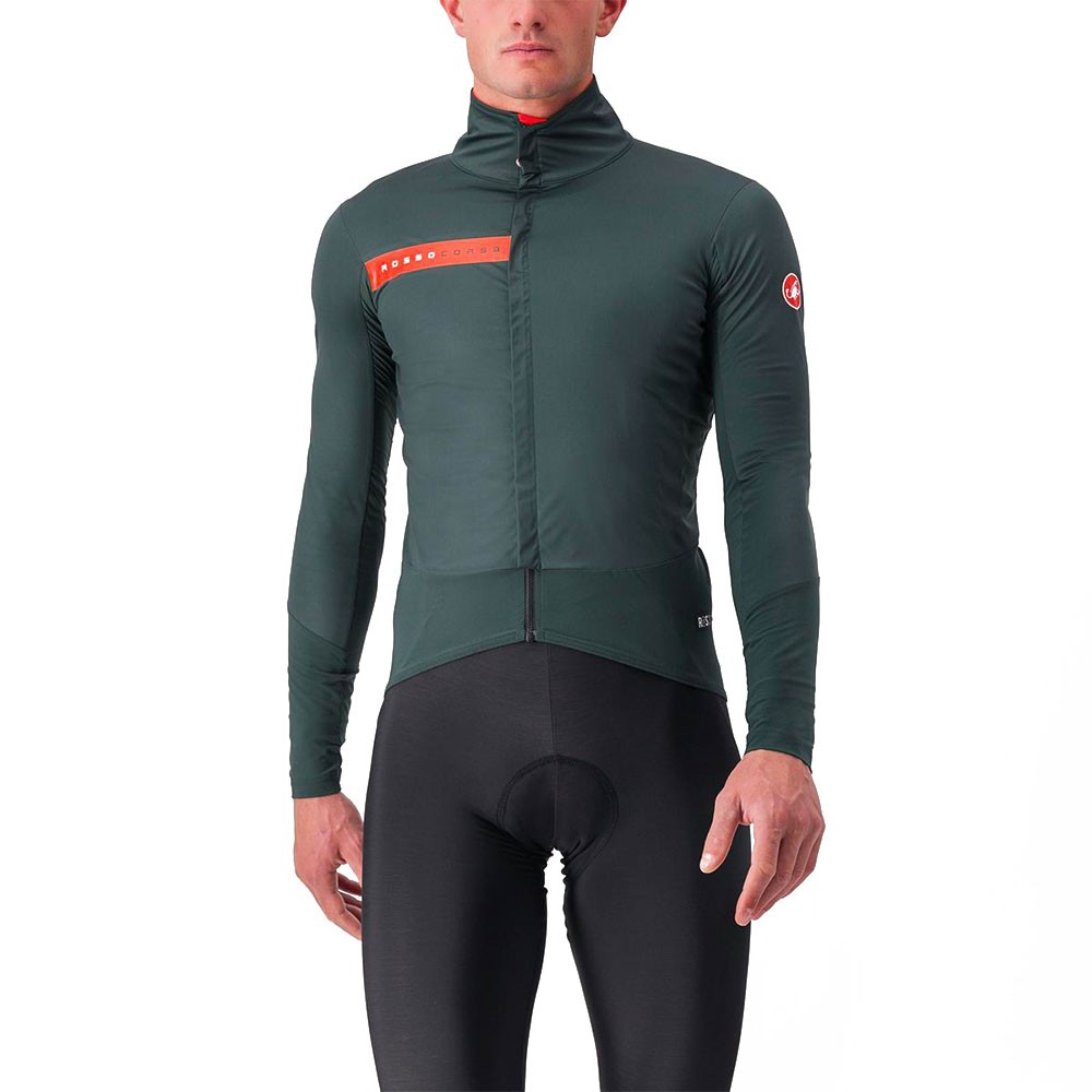 Image of Castelli Giacca Ciclismo Beta Ros Rover Verde Uomo XL