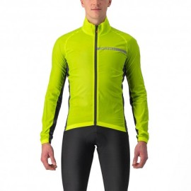 Castelli Giacca Ciclismo Squadra Stretch Electric Lime Uomo