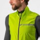 Castelli Gilet Ciclismo Squadra Stretch Electric Lime Uomo