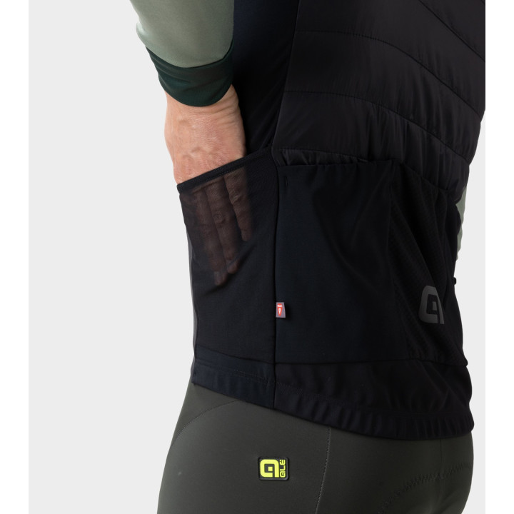 Ale' Gilet Ciclismo Cargo Nero Uomo