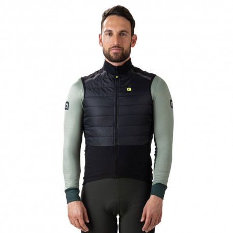 Intimo Termico Donna Alè Klima Nero/Blu - Top Manica Lunga Seamless, Tessuto Nilit Heat Antibatterico | Per Sport Invernali E Freddo