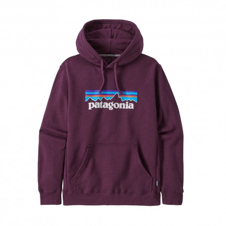 Patagonia Felpa Trekking P-6 Logo Uprisal Hoody Night Plum Uomo