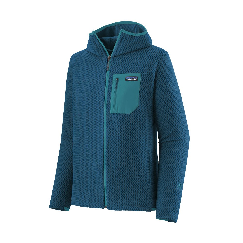 Image of Patagonia Fleece R1 Air Full Zip Hoody Blue Uomo S