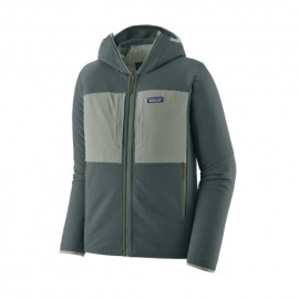 Patagonia Fleece R2 Techface Hoody Nouveau Verde Uomo