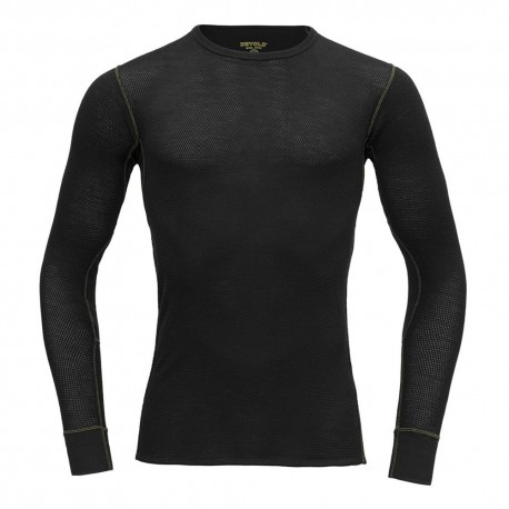 Devold Maglia Trekking Wool Mesh 190 Nero Uomo