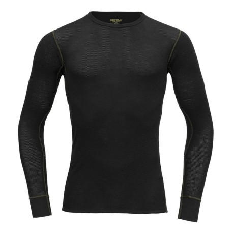 Devold Maglia Trekking Wool Mesh 190 Nero Uomo