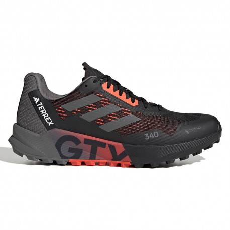 ADIDAS Terrex Agravic Flow 2 GORE-TEX Core Nero Grigio Four - Scarpe Trekking Uomo