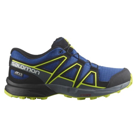 Salomon Speedcross Cswp Nautical Blue Nero Acid Lime - Scarpe Trekking Bambino