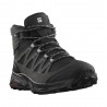 Salomon X Ward Leather Mid GORE-TEX Phantom Nero Magnet - Scarpe Trekking Uomo