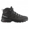 Salomon X Ward Leather Mid GORE-TEX Ebony Phantom Nero - Scarpe Trekking Donna