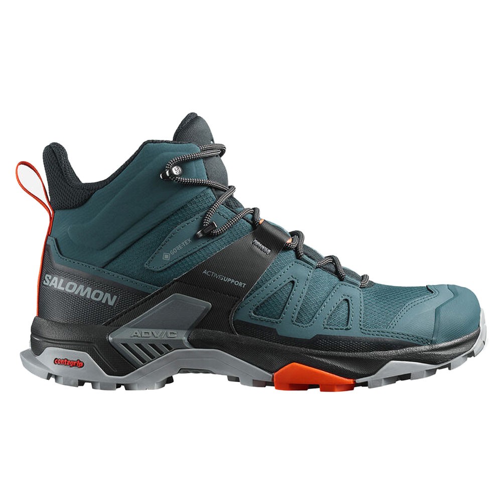 Salomon X Ultra 4 Mid GORE-TEX Nero Blu - Scarpe Trekking Uomo EUR 47 1/3 / UK 12