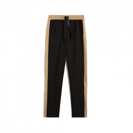 Freddy Pantaloni Con Polsino Beige  Donna