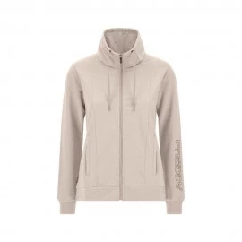 Freddy Felpa Palestra Full Zip Senza Cappuccio Beige Donna