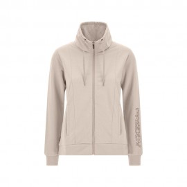 Freddy Felpa Palestra Full Zip Senza Cappuccio Beige Donna