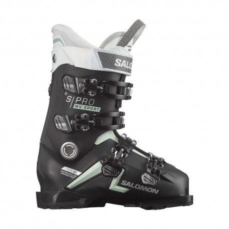 Salomon S Pro 90 Gw Blk Wht Argento - Scarponi Da Sci Donna