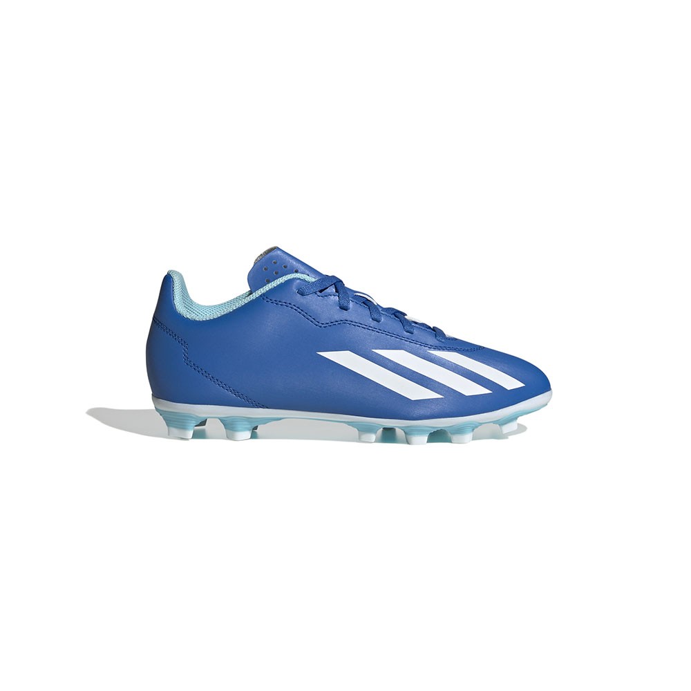 ADIDAS X Crazyfast .4 Fxg Azzurro Bianco - Scarpe Da Calcio Bambino EUR 32 / UK 13.5k