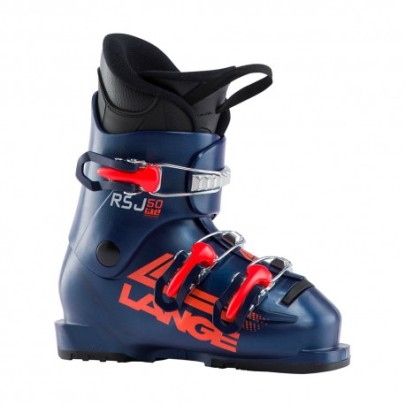 Scarpe Da Sci Lange RSJ 60 Vibram Blu Per Ragazzo, Taglia 35, Flex 60, Scafo In PU, Fibbie Alluminio, Fit Junior, Collezione 2025