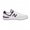 New Balance 574 Court Bianco Bordeaux - Sneakers Uomo