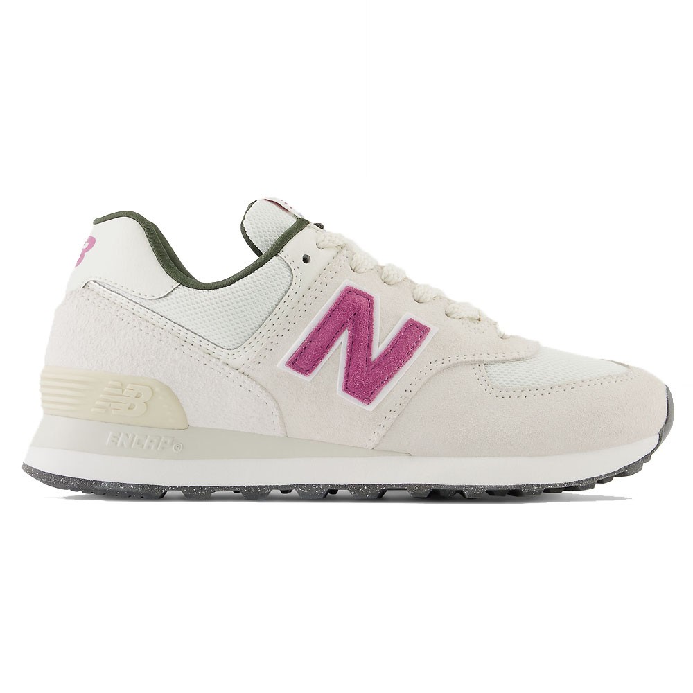 New Balance 574 Suede Mesh Panna Viola - Sneakers Donna EUR 40.5 / US 9