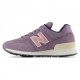 New Balance 574 Suede Mesh Viola Rosa - Sneakers Donna