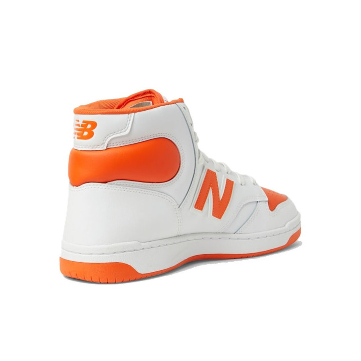 New Balance Bb 480 Hi Lea Bianco Arancio - Sneakers Uomo