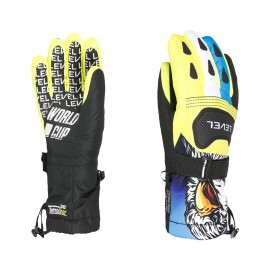 Level Guanti Sci Giallo Blu Bambino