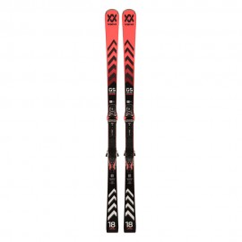 Volkl Racetiger Gs Master+Xcomp 16 Gw Nero Rosso - Sci Uomo