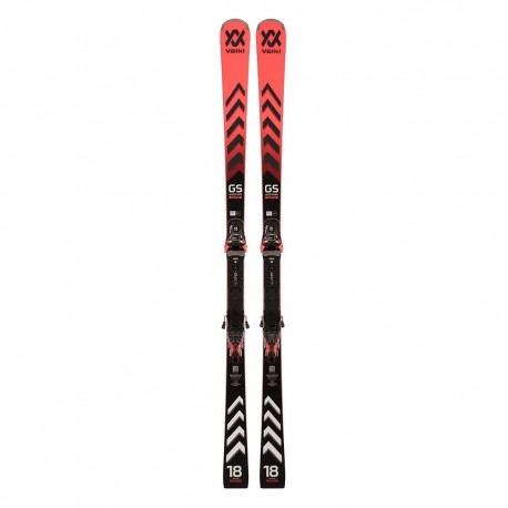 Volkl Racetiger Gs Master+Xcomp 16 Gw Nero Rosso - Sci Uomo