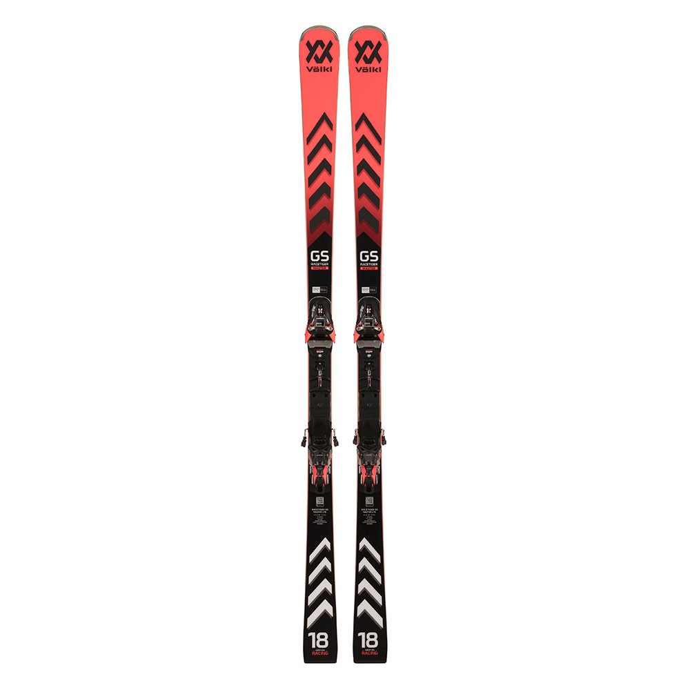 Volkl Racetiger Gs Master+Xcomp 16 Gw Nero Rosso - Sci Uomo 183 cm