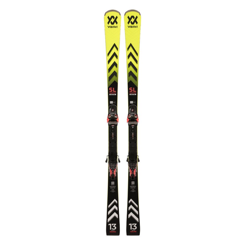 Volkl Racetiger Sl Master+Xcomp 16 Gw Nero Giallo - Sci Uomo