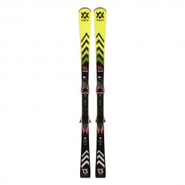 Volkl Racetiger Sl Master+Xcomp 16 Gw Nero Giallo - Sci Uomo