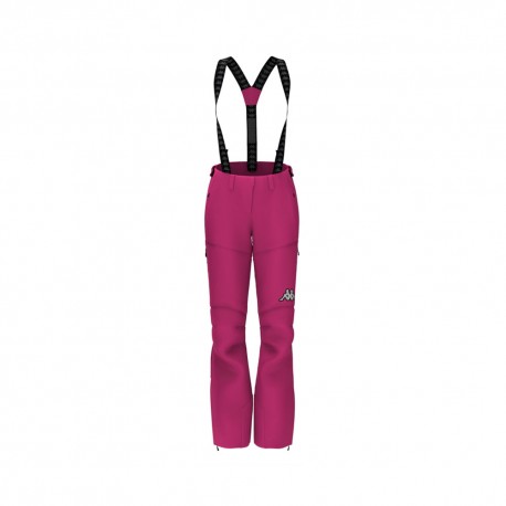 Kappa Pantaloni Sci Logo Fuxia Donna